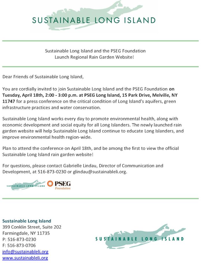 Sustainable Long Island and the PSEG Foundation