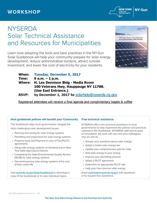NYSun Workshop - Long Island Dec 5