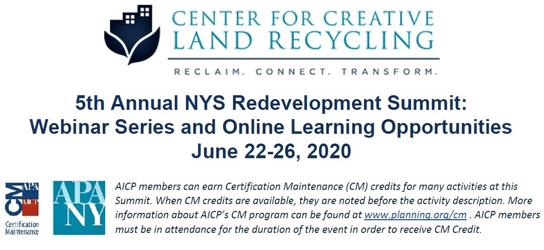 CCLR NYS Redevelopment Summit - June 2020